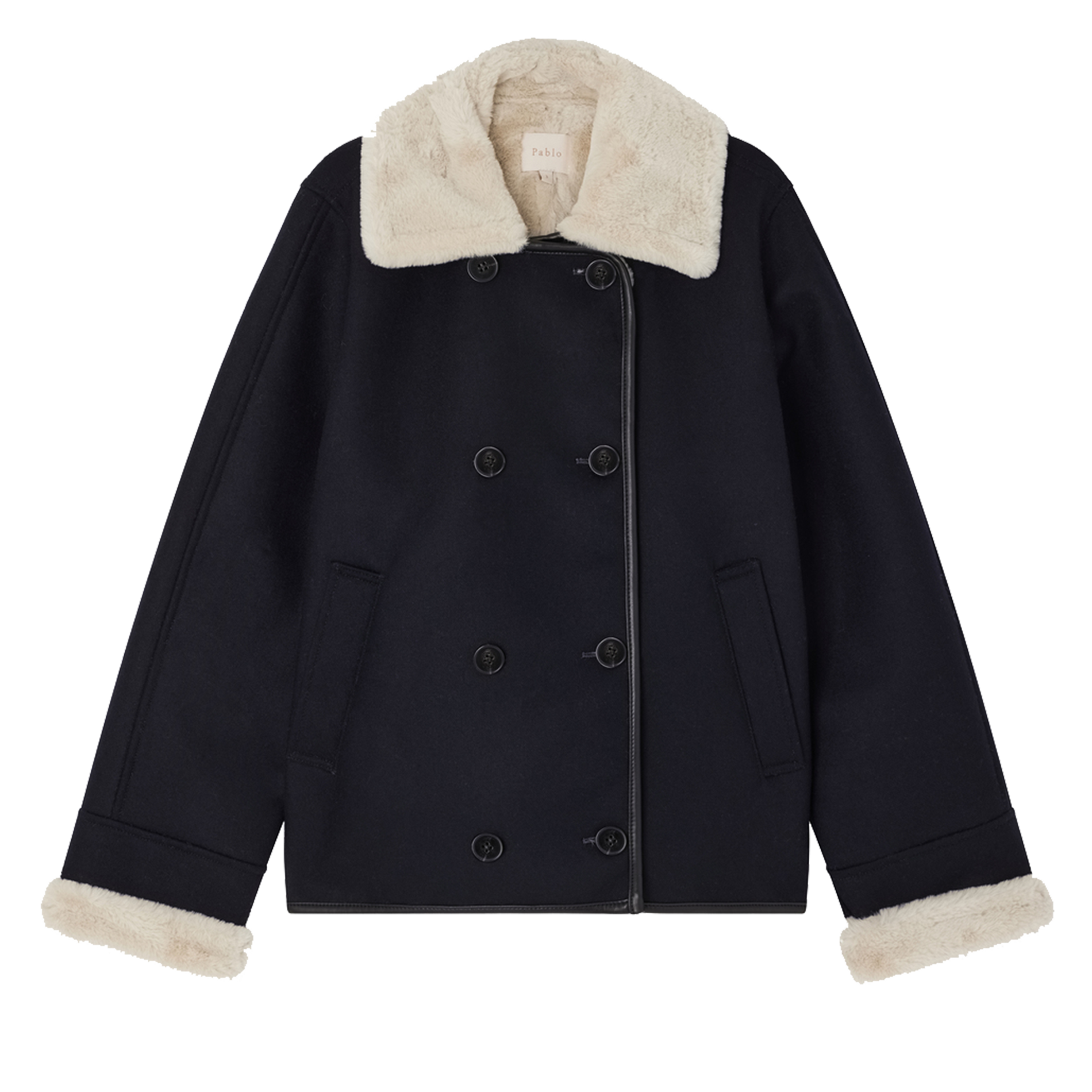LEANDRA - Veste col à revers | Bleu