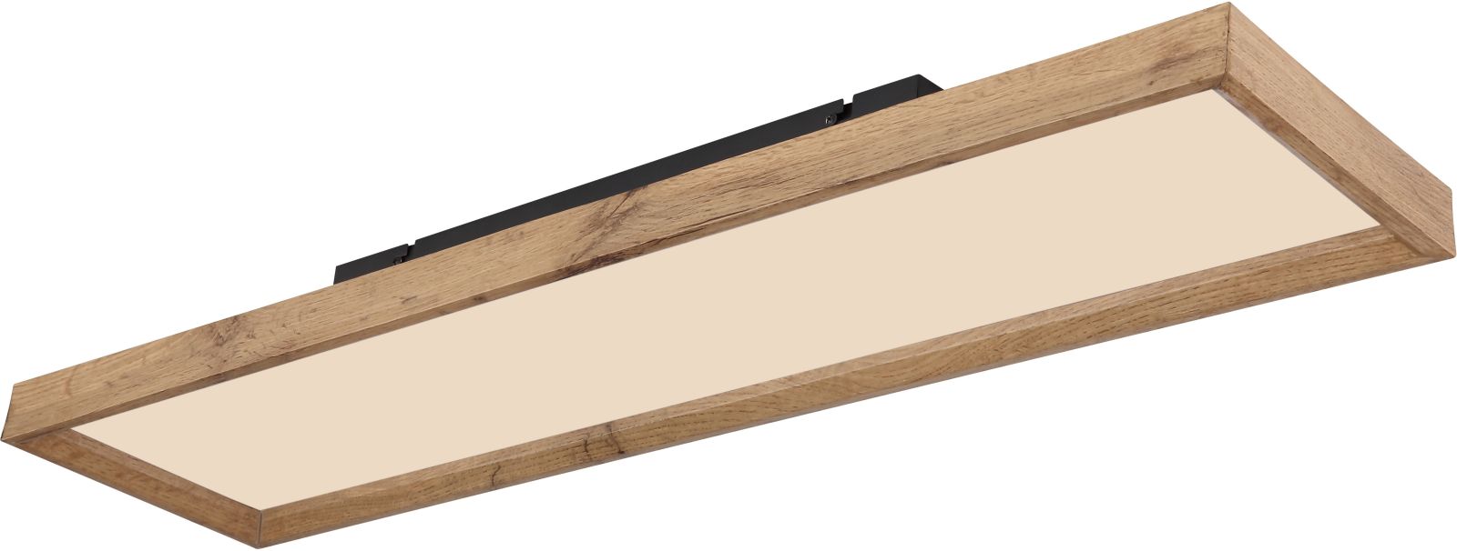 LED-Deckenleuchte - Holzoptik - weiß matt - 80 cm