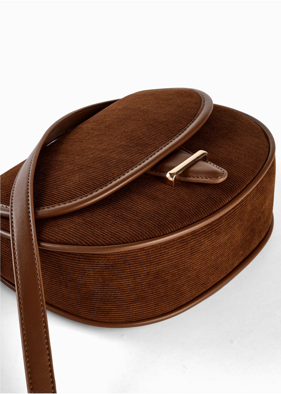 Sac à bandoulière en velours côtelé