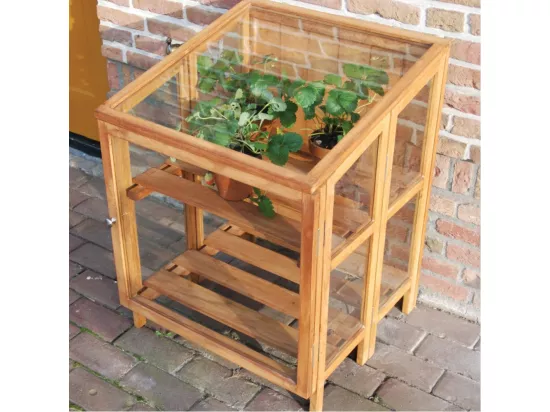 Mini serre de jardin en bois dur 60 cm