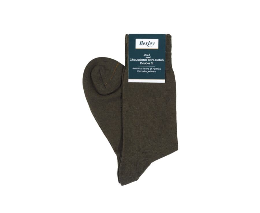 Chaussettes homme fines coton Vert