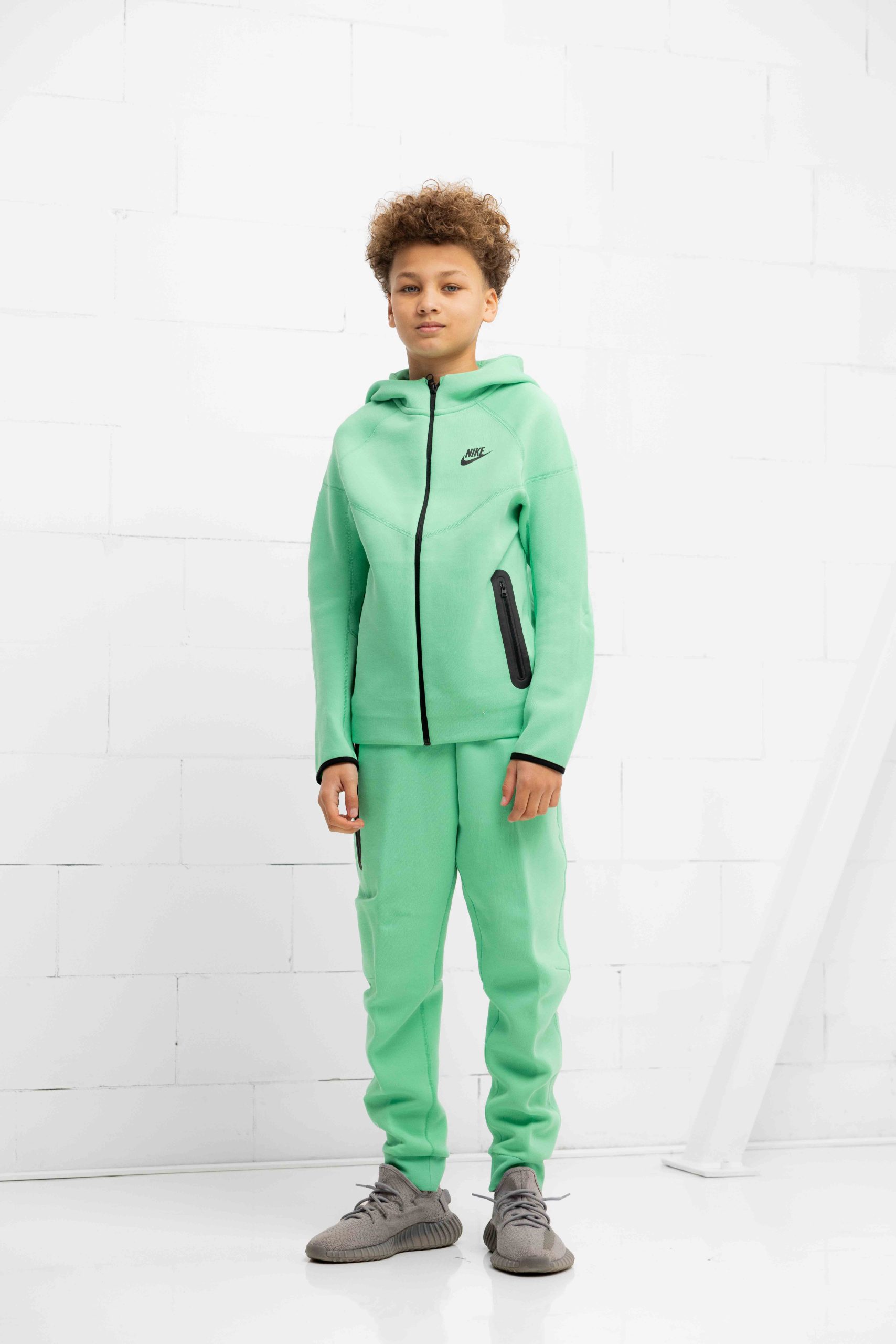 Nike Tech Fleece Trainingspak Kids Groen