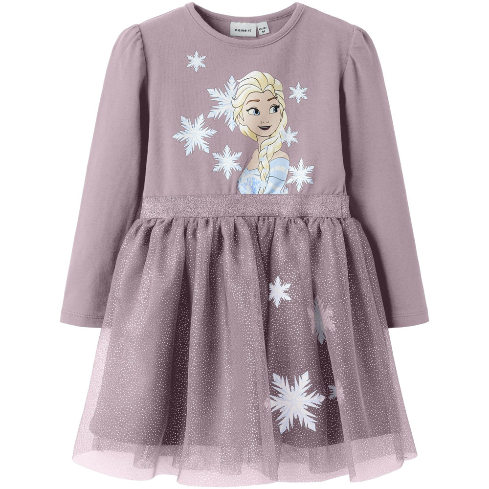 Køb Name It Keepsake Lilac Nmfosimi Frozen Ls Tulle Dress Wdi