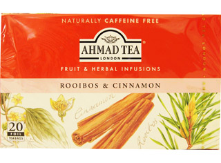 INFUSÃO AHMAD ROOIBOS & CINNAMON 20 SAQUETAS