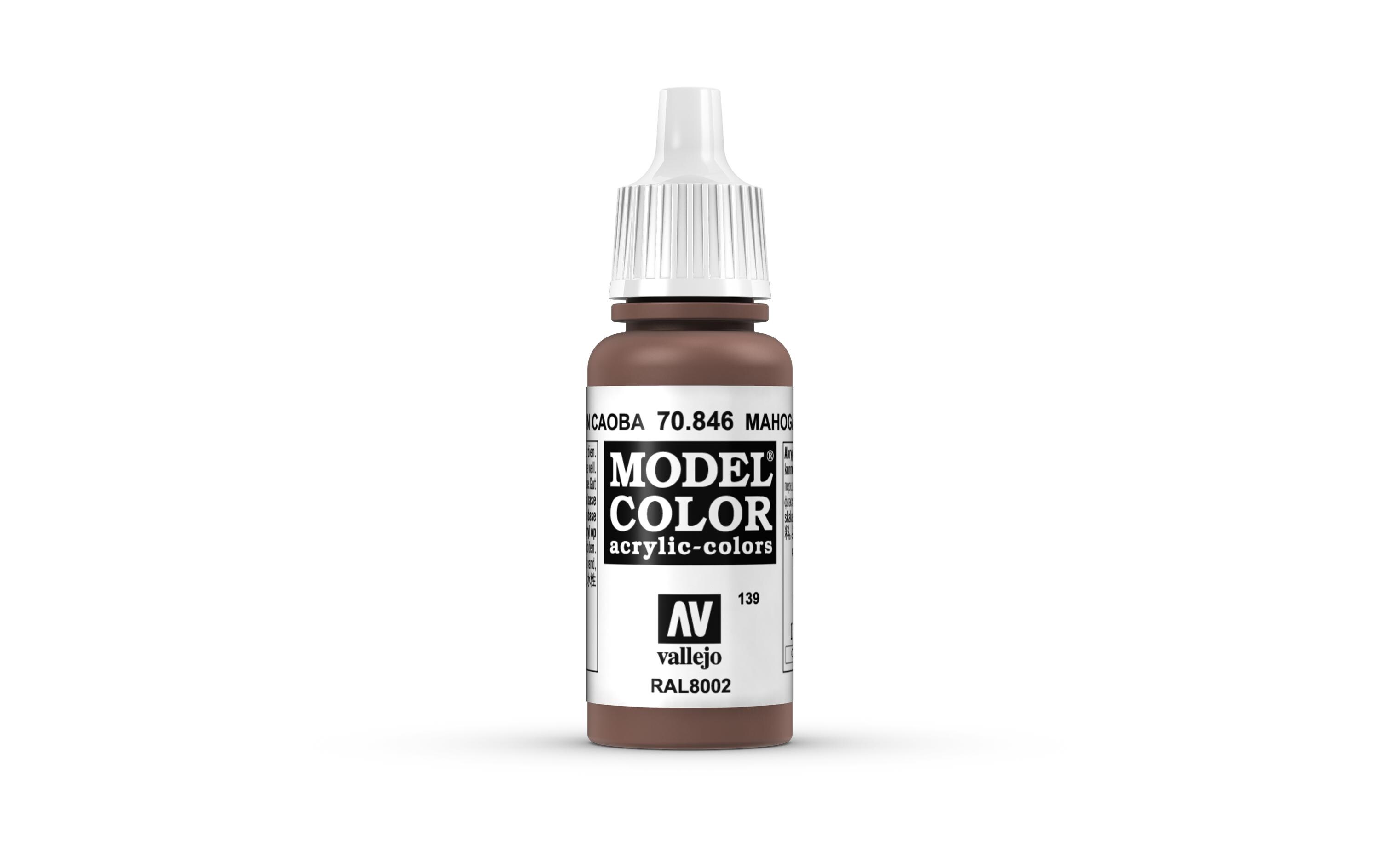 Acrylfarbe Matt, Mahagonibraun 17 mlModel Color Mahogany Brown