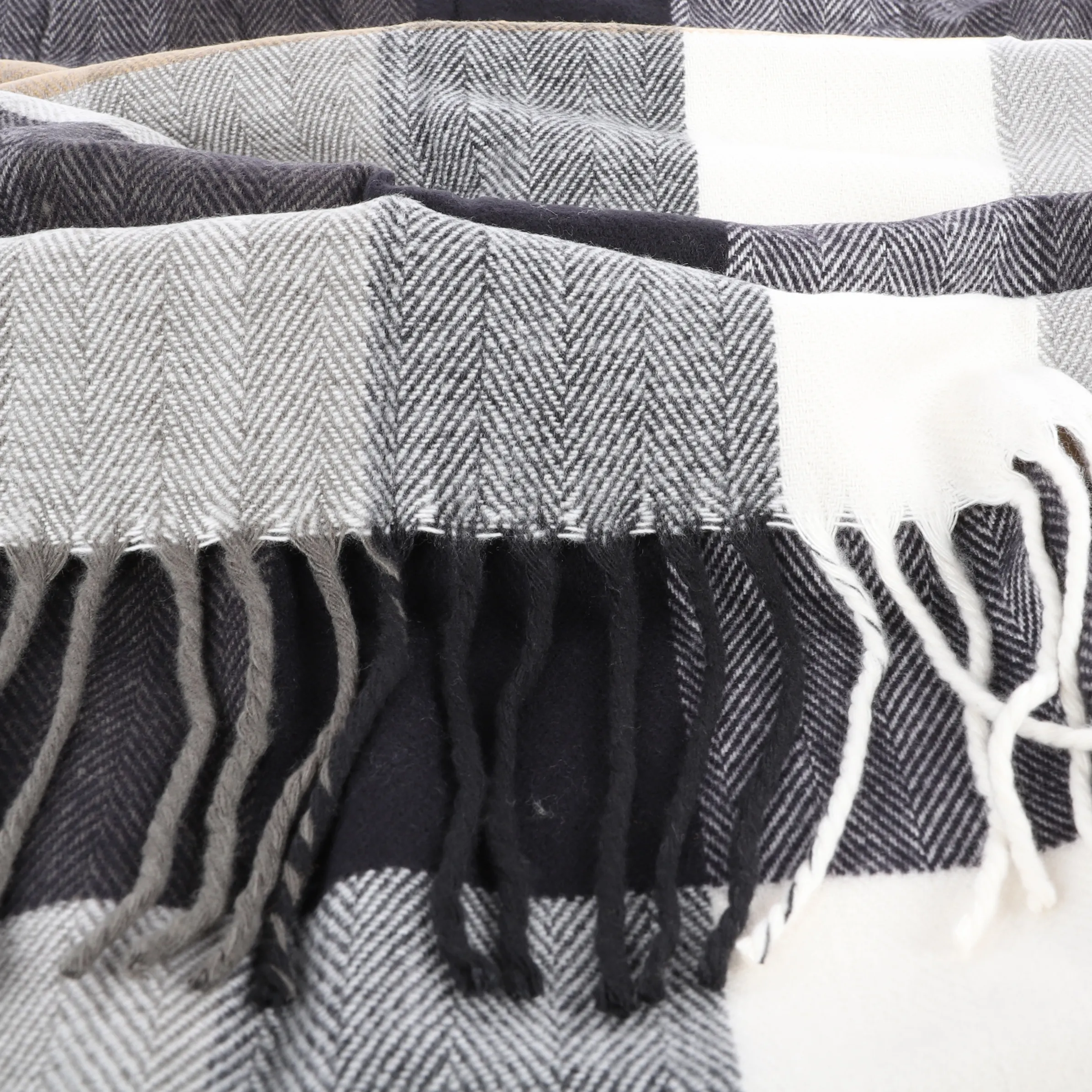 Herren Softacrylschal mit Muster