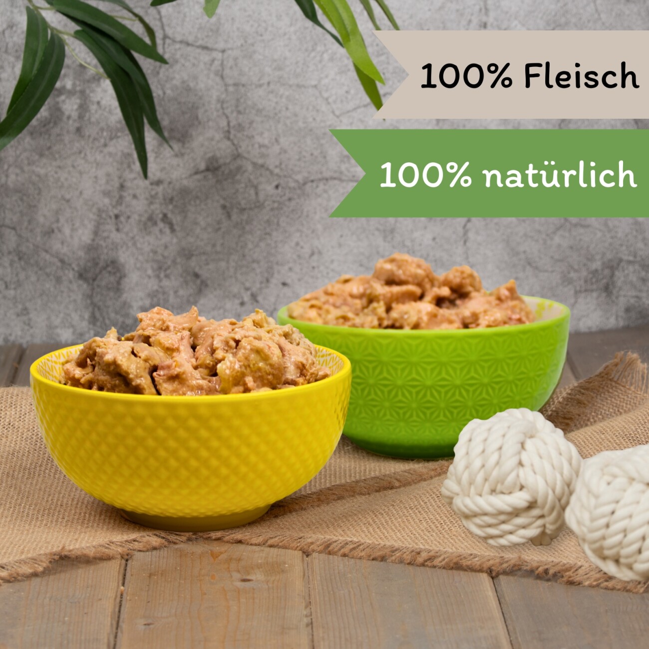 Lyra Pet Lecker.Pet Luna's 100 % Huhn und Pute Hundefutter Nassfutter 6x400 g