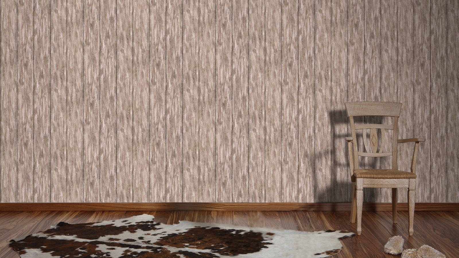 Vliestapete NEUE BUDE 2.0 - grau-beige - Planken - 10 Meter