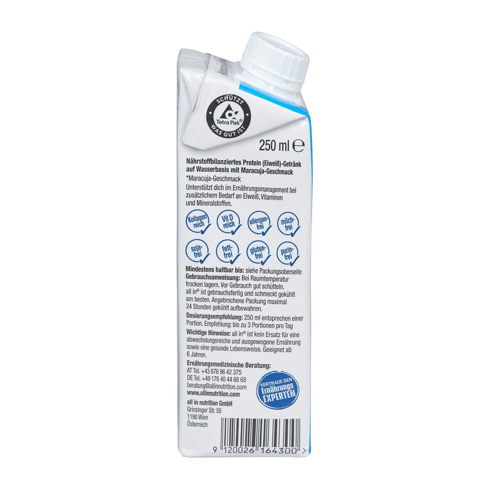 Allin Light Protein Water Maracuja