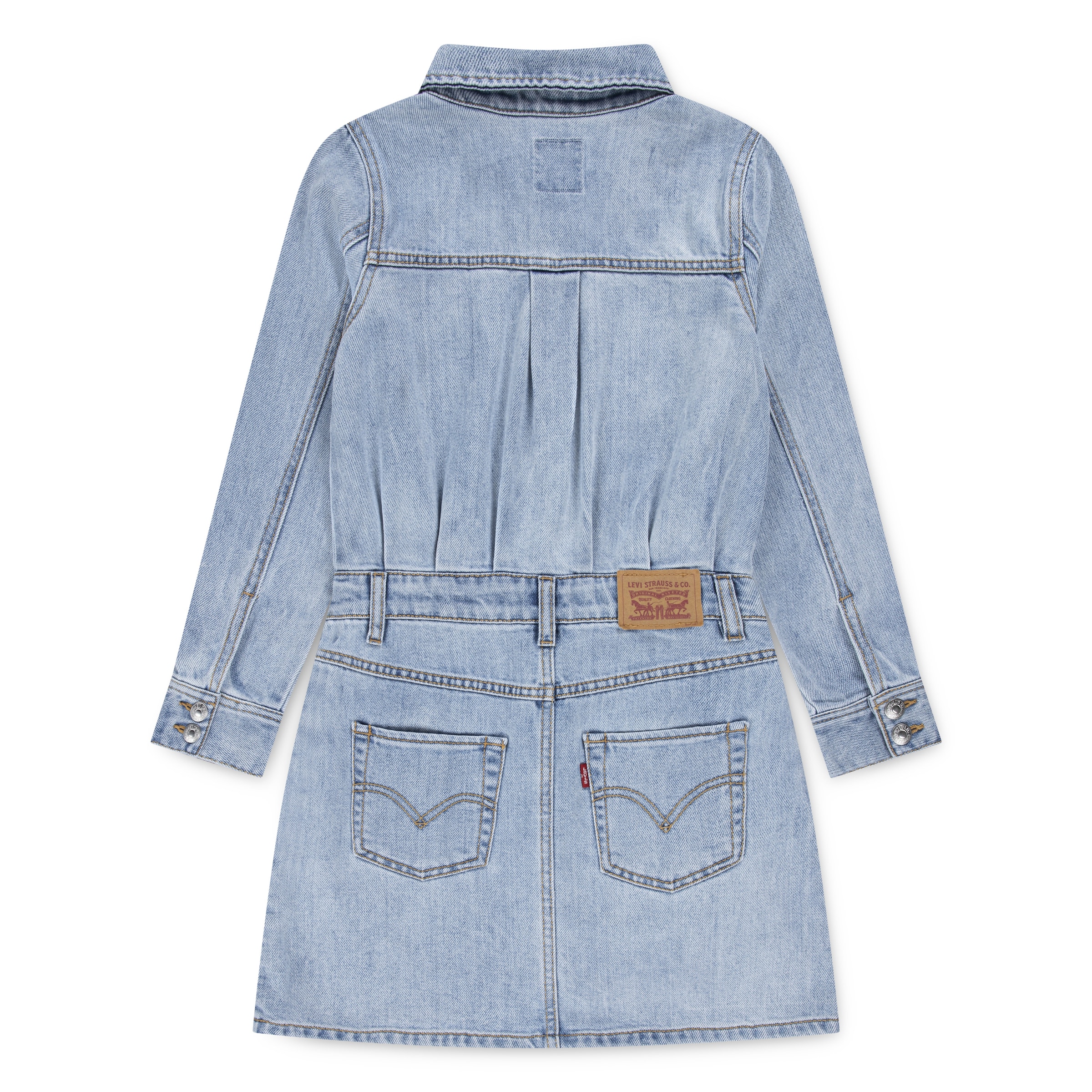Levi's® Kids Jeanskleid »LVG LS WESTERN DRESS« Brusttaschen | Gesässtaschen mit Druckknöpfen, for Girls