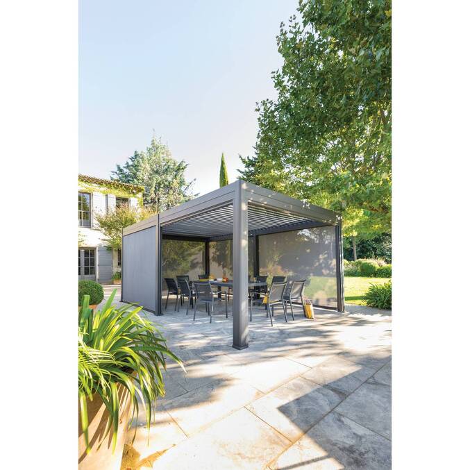 Pergola bioclimatique EVORA Graphite