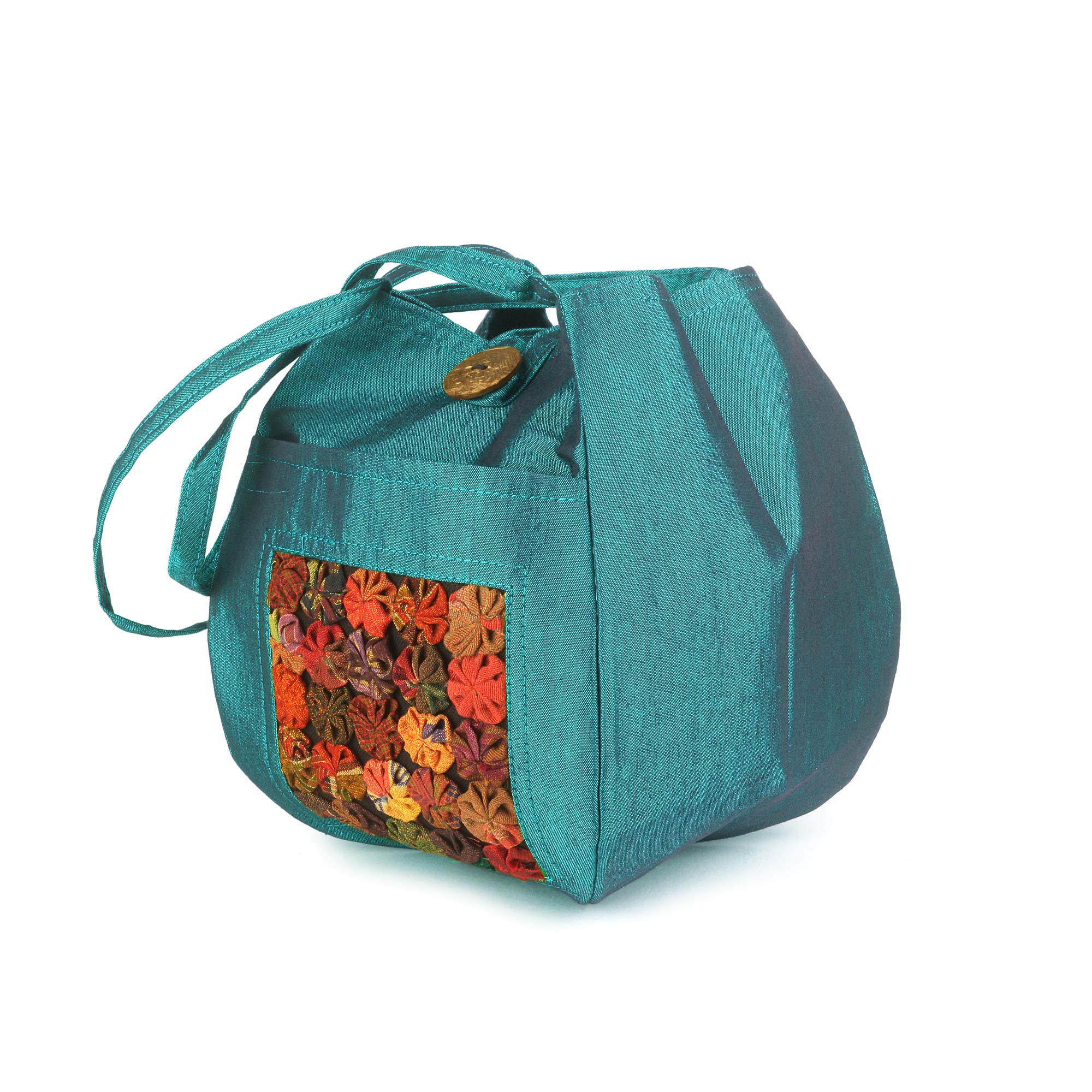 Papaya-Tasche, petrol, H 25 cm, B 15 cm, T 15 cm günstig bestellen