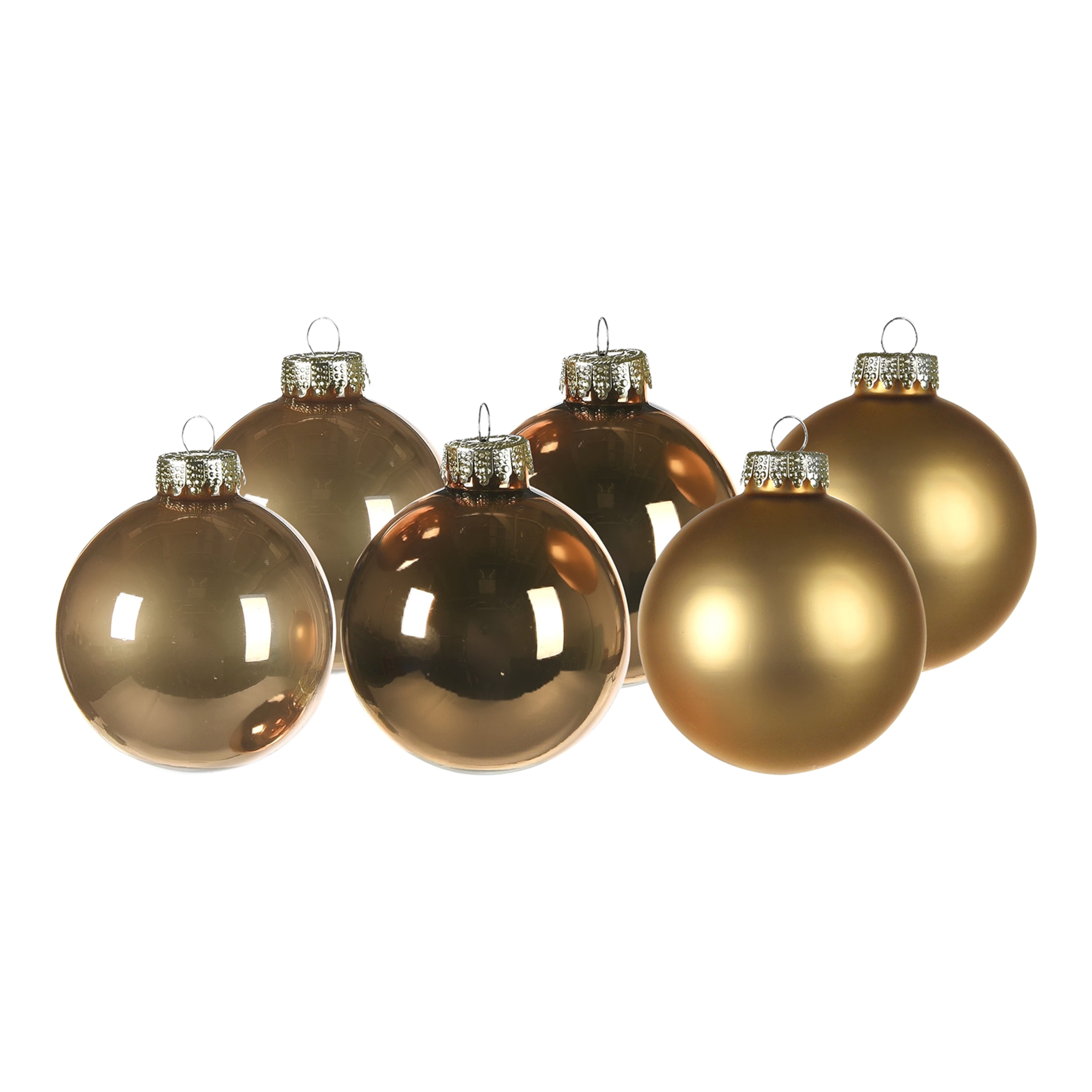 gold, ⌀ 8 cm, 6-teilig