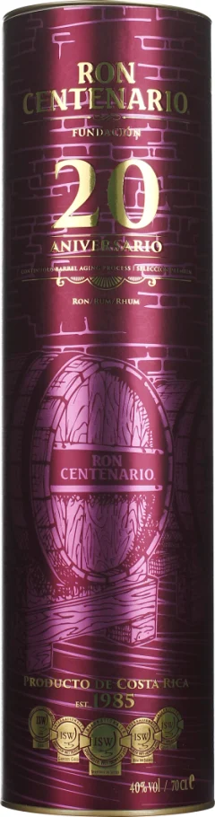 RON CENTENARIO FUNDACION SOLERA 20 ANOS 70CL