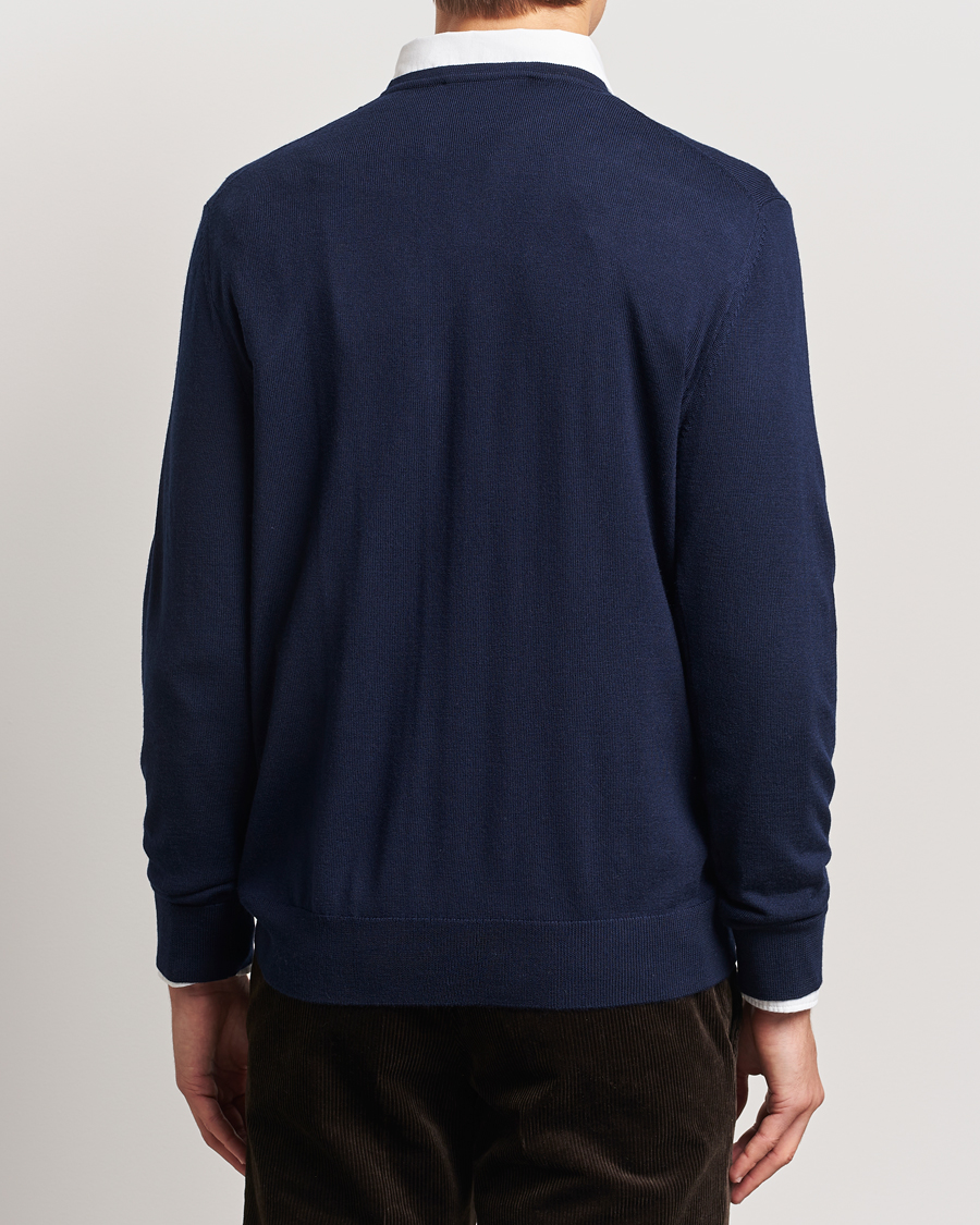 Charles Tyrwhitt Pure Merino Crew Neck Jumper Navy