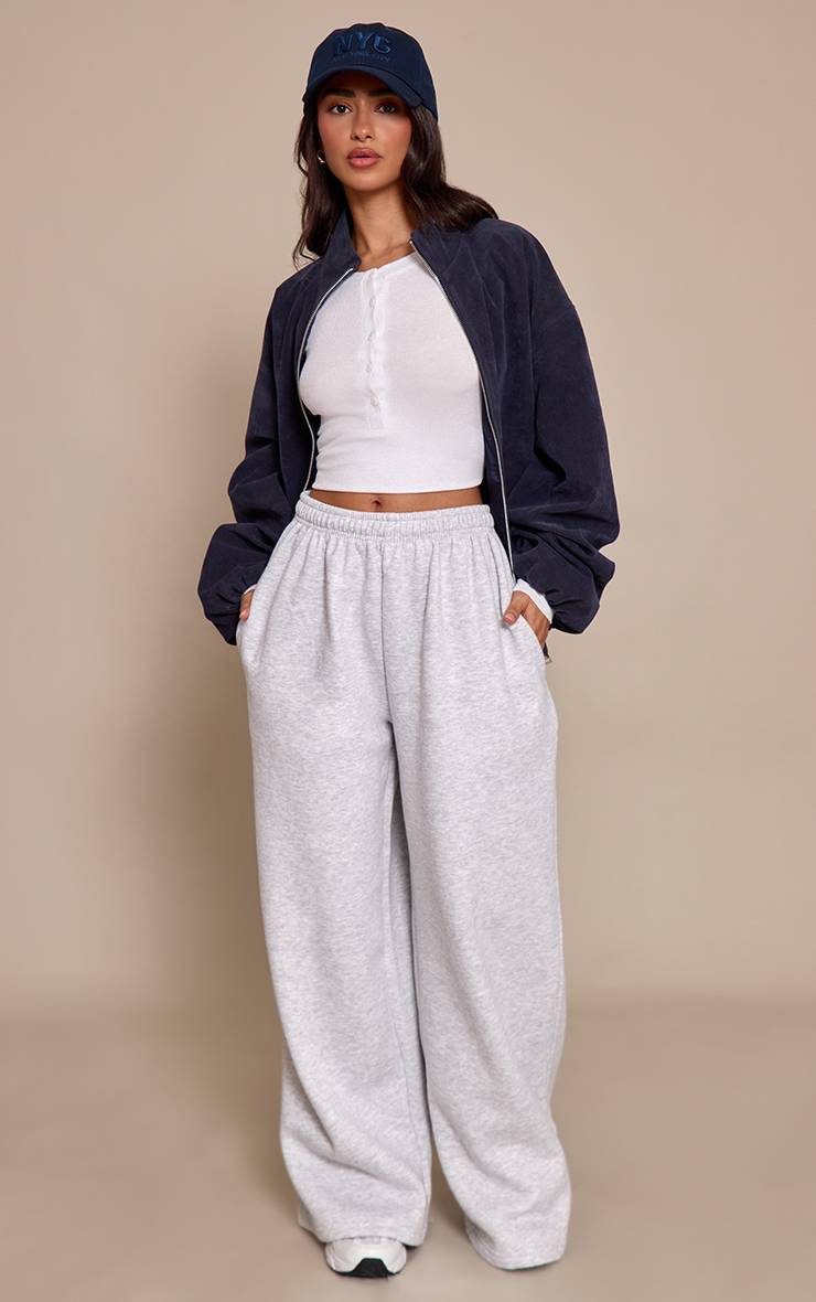 Gris Jogging Petite Taille Jambes Extra Larges