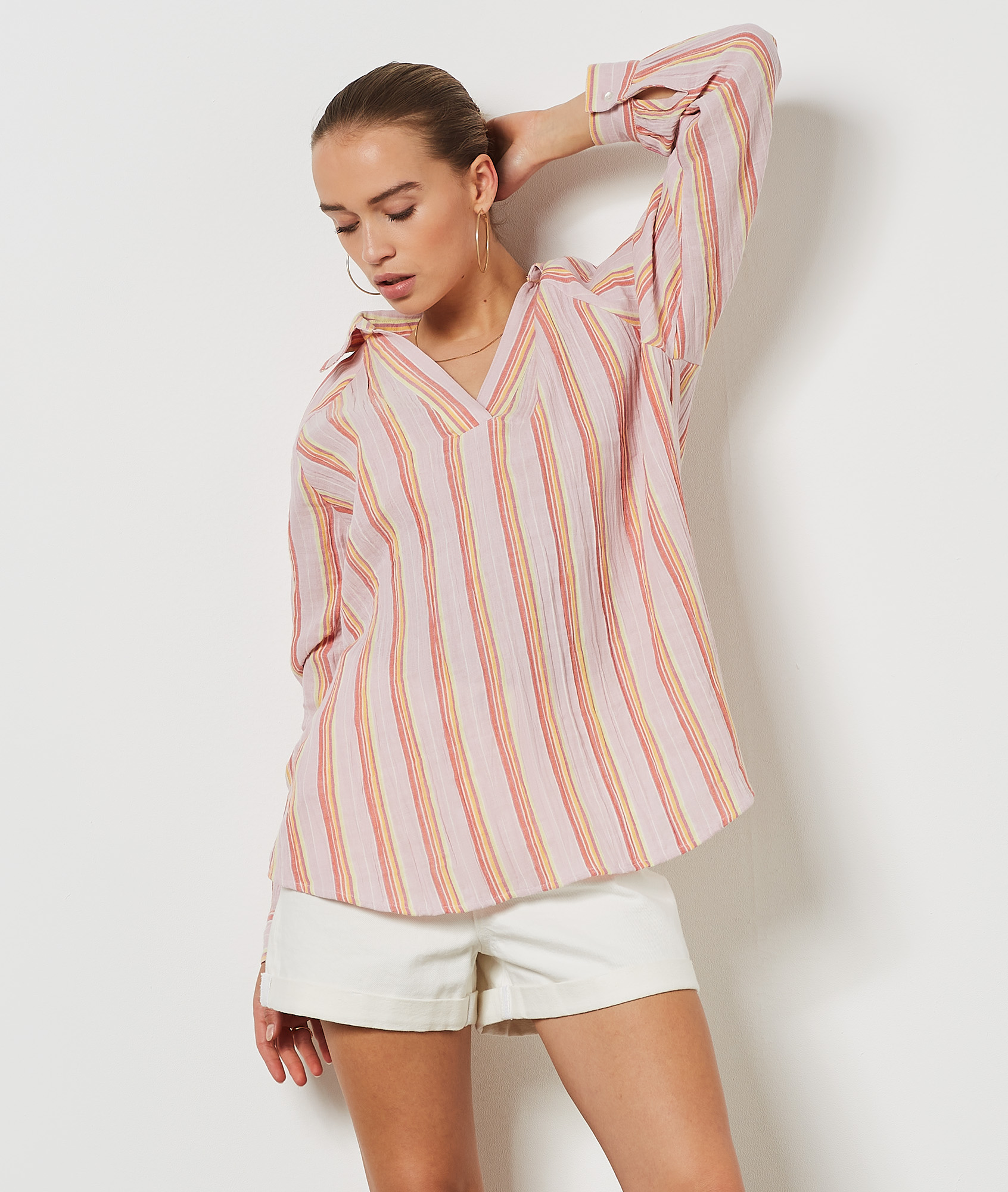 Blouse imprimée 100% coton