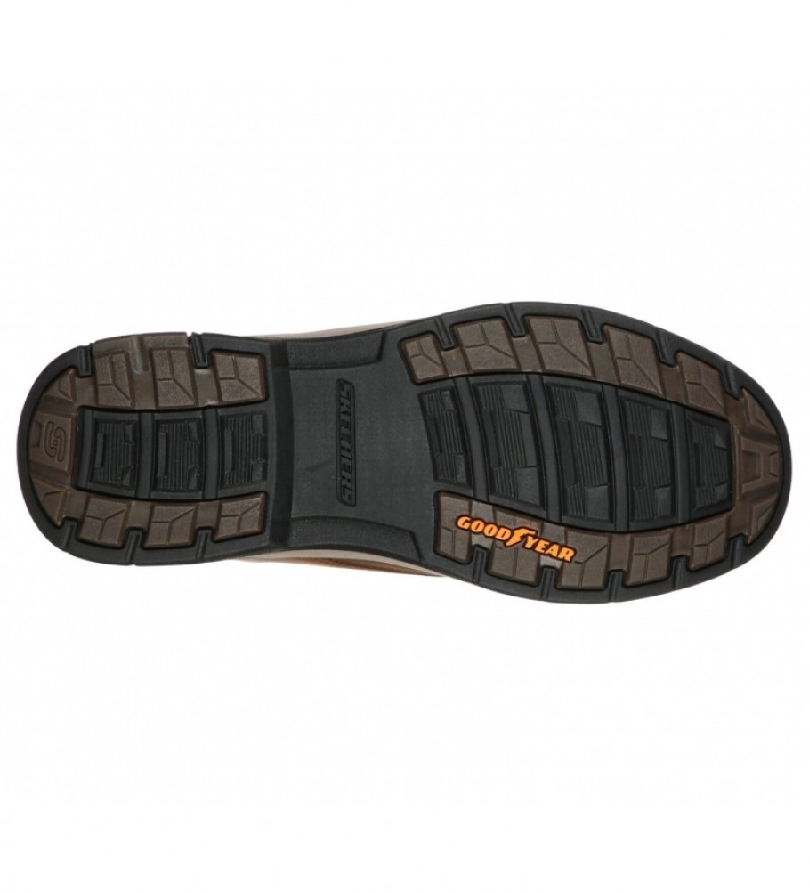 Botas Skechers Segment 2.0 Brodgen em couro marrom