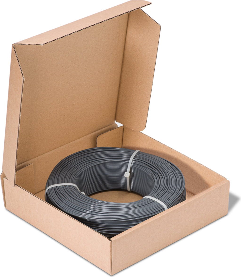 Fiberlogy  Refill Easy PET-G Graphite, 1,75 mm (850 g)    Easy PET-G Refill für die Masterspool in Graphit