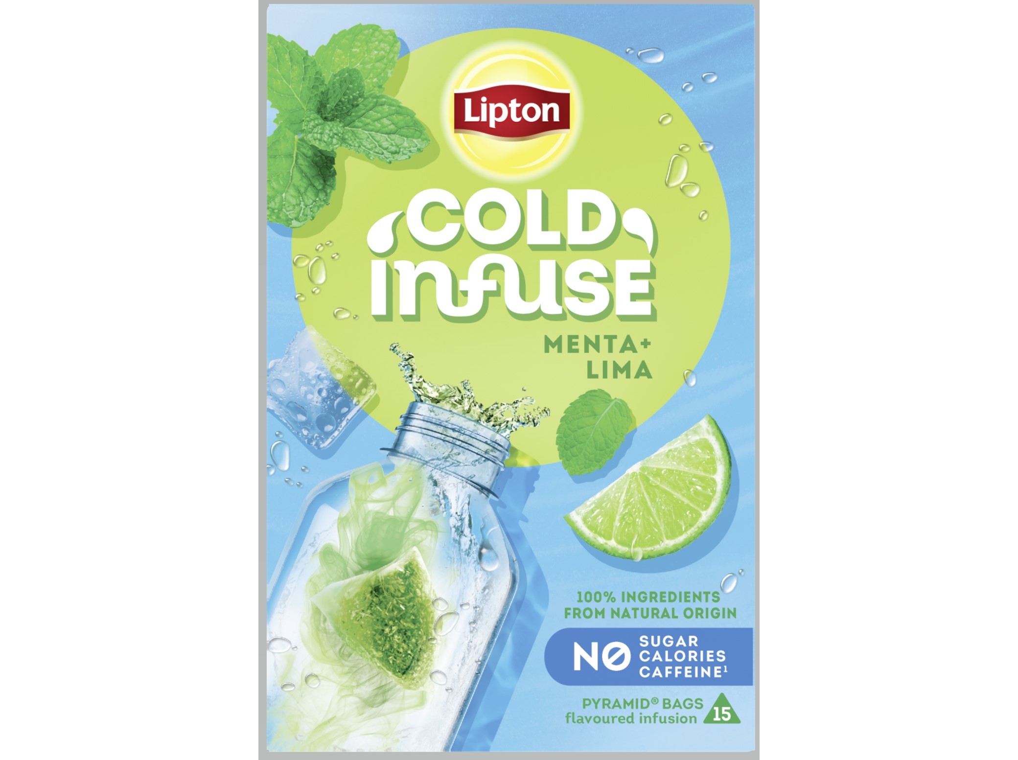 CHÁ FRIO LIPTON MENTA LIMA 15 SAQ