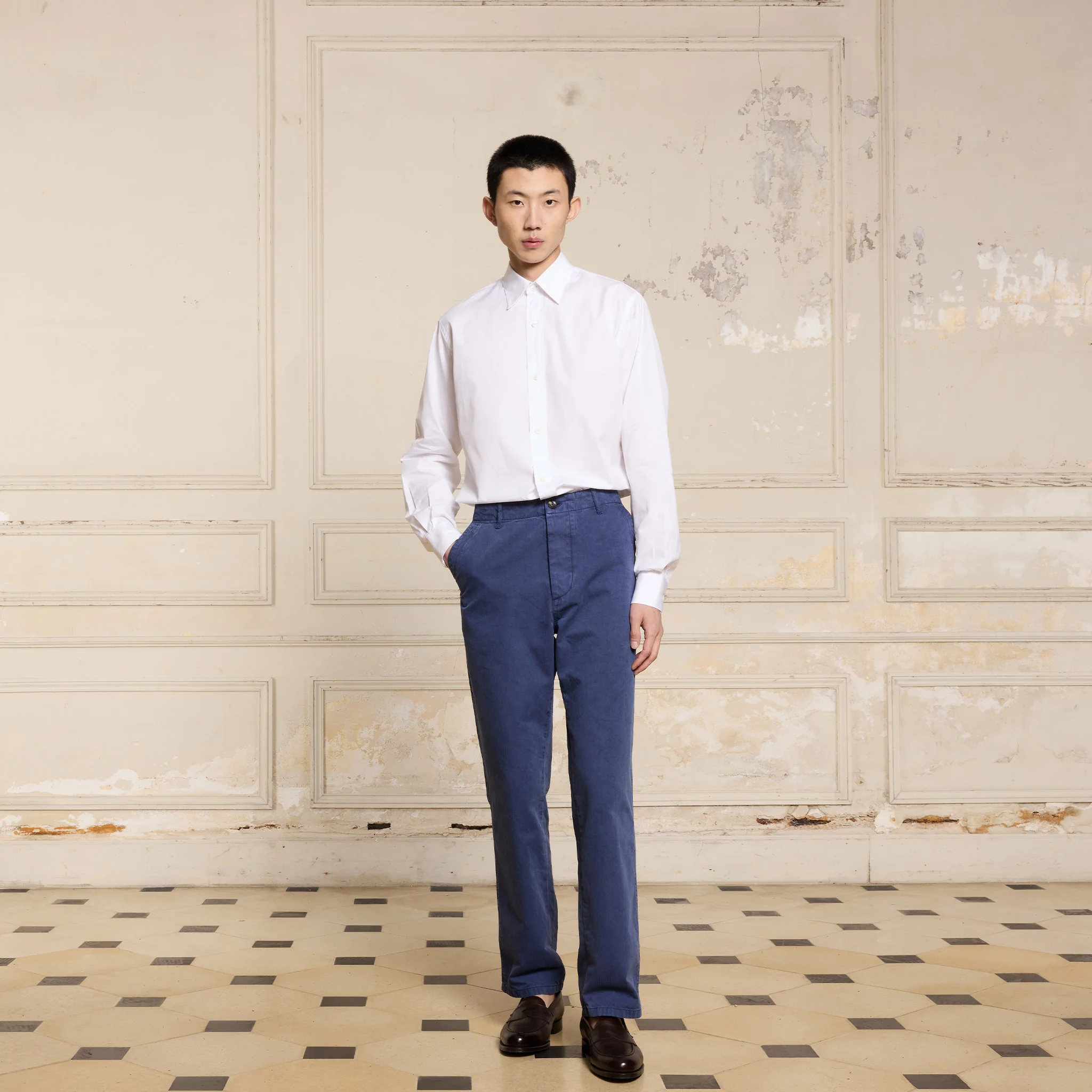 White Pima cotton shirt