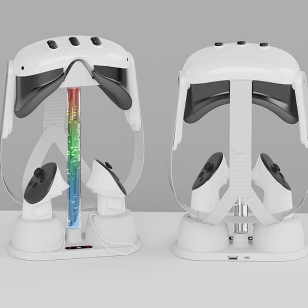 INF Skjermstativ og lader med RGB-lys for Oculus Quest 3