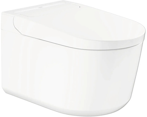 GROHE Sensia douche-wc-set, rimless, met hygiënedouche en geurafzuiging, hoogglans wit met coating, inclusief toiletzitting 36507SH0