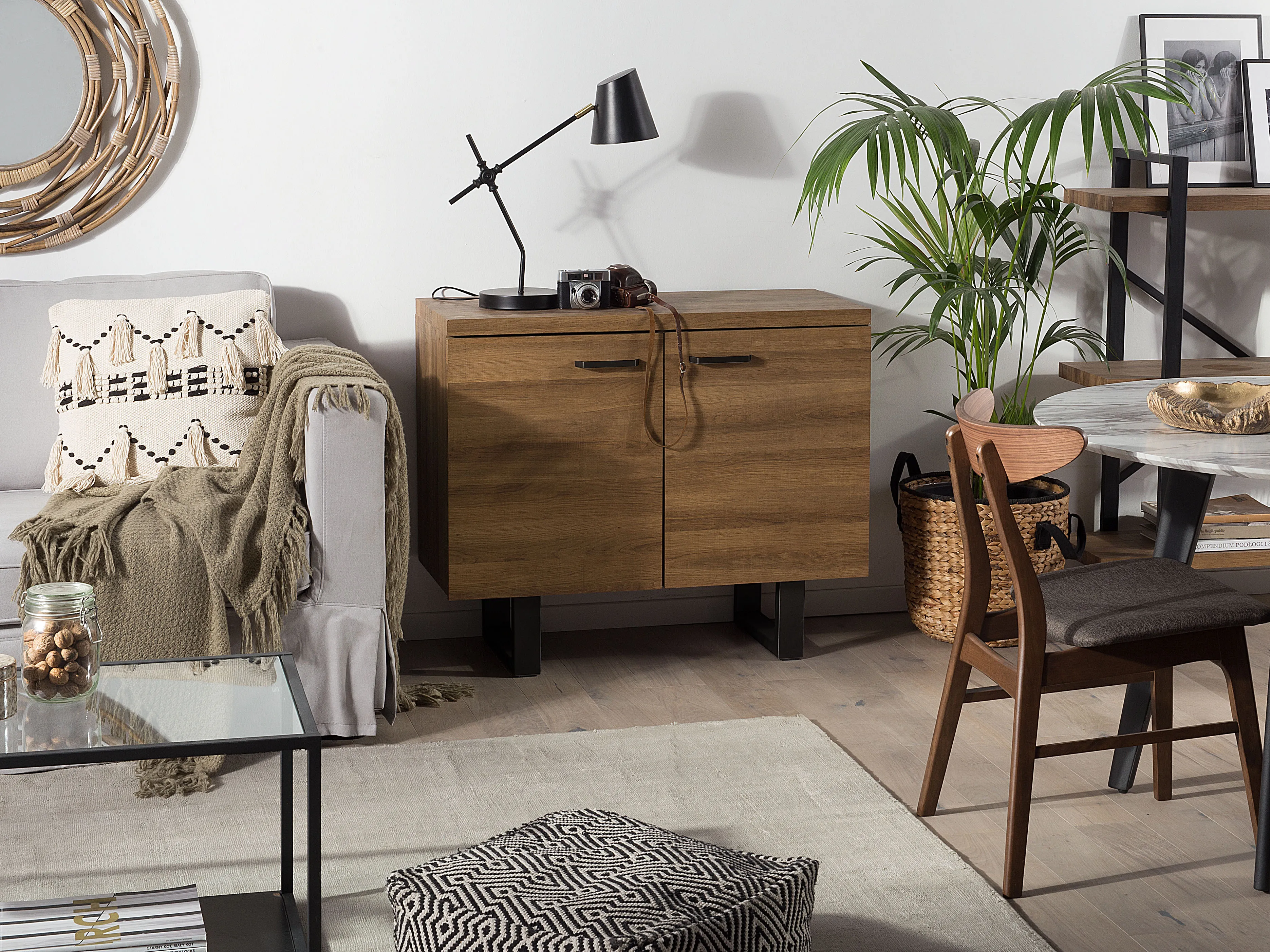 Kast TIMBER Donkerbruin