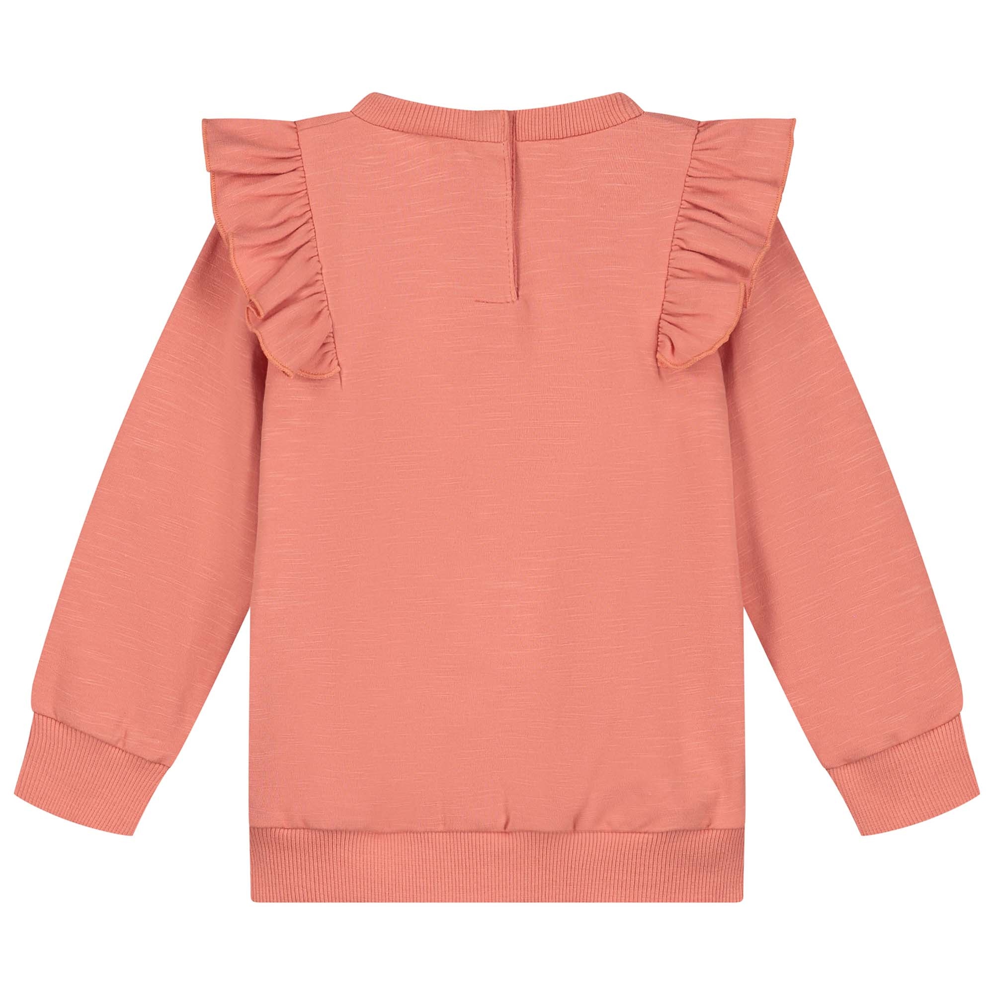 Prénatal baby sweater lange mouwen effen oranje