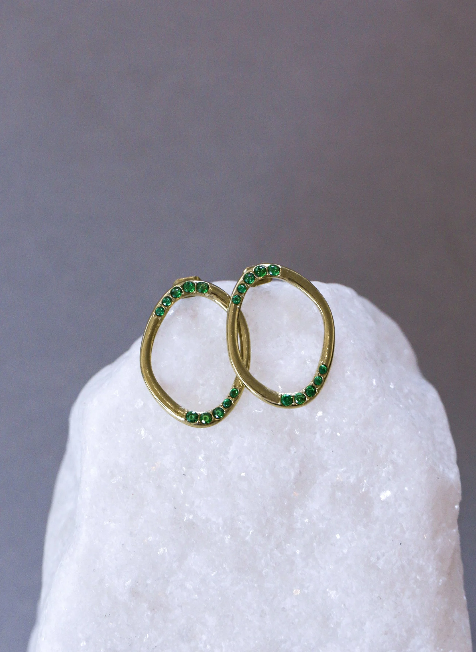 DIONYSOS - Boucles d'oreilles pendantes dionysos | Vert