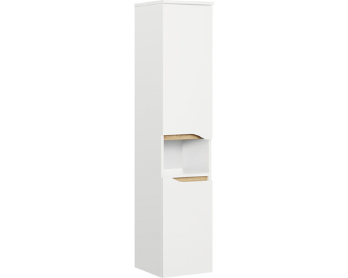 Pelipal Quickset 857 middenhoge kast, BxHxD 30 x 141 x 33 cm, frontkleur: glanzend wit