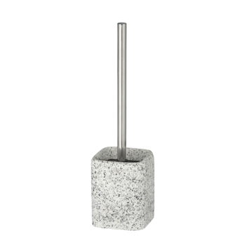Wenko Terrazzo toiletborstelhouder polyresin wit/beige/grijs