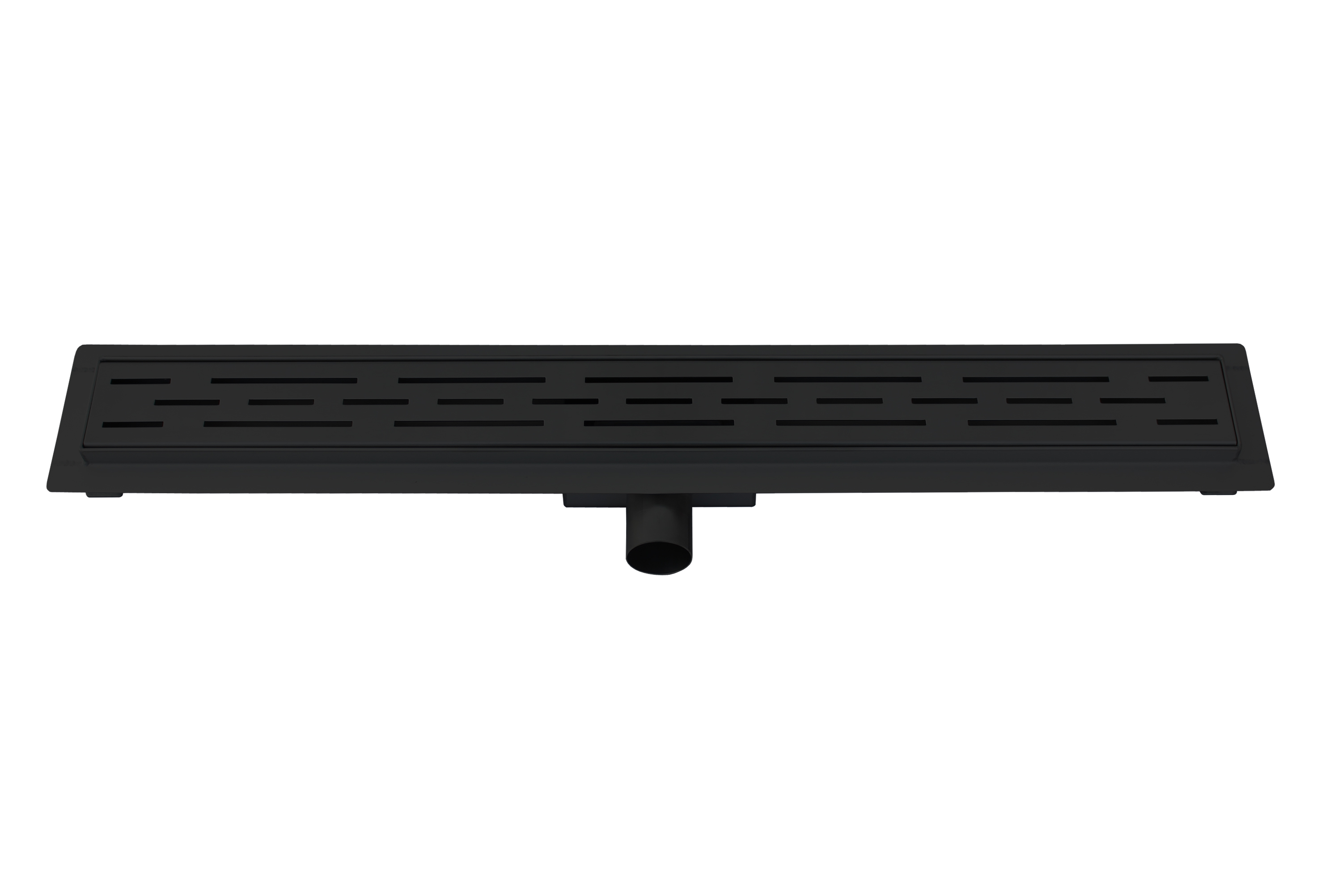SaniGoods Black douchegoot zwart met flens 80cm