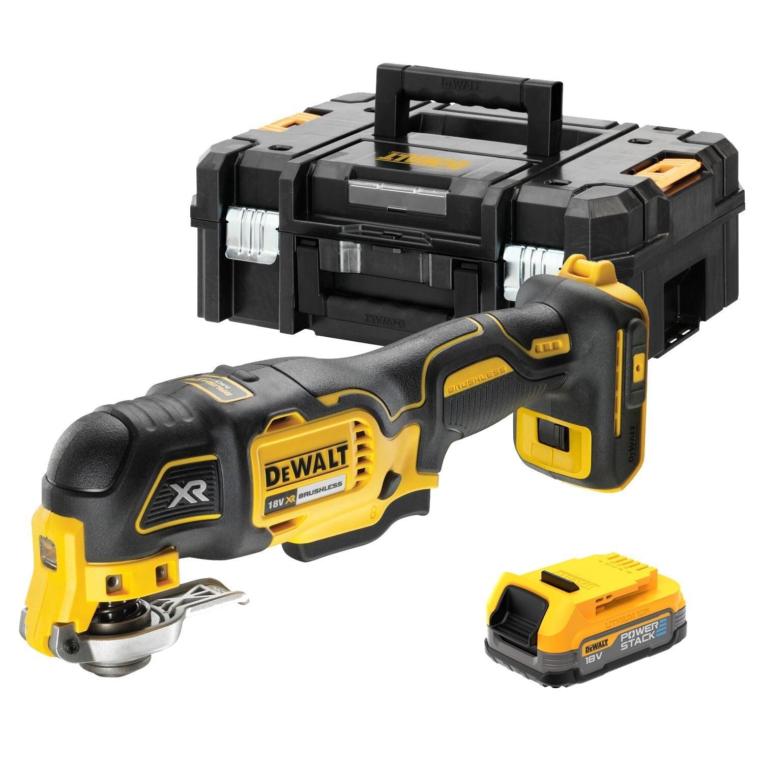 DeWALT DCS356E1T Accu multitool   accessoires 18V XR 1.7Ah POWERSTACK in TSTAK