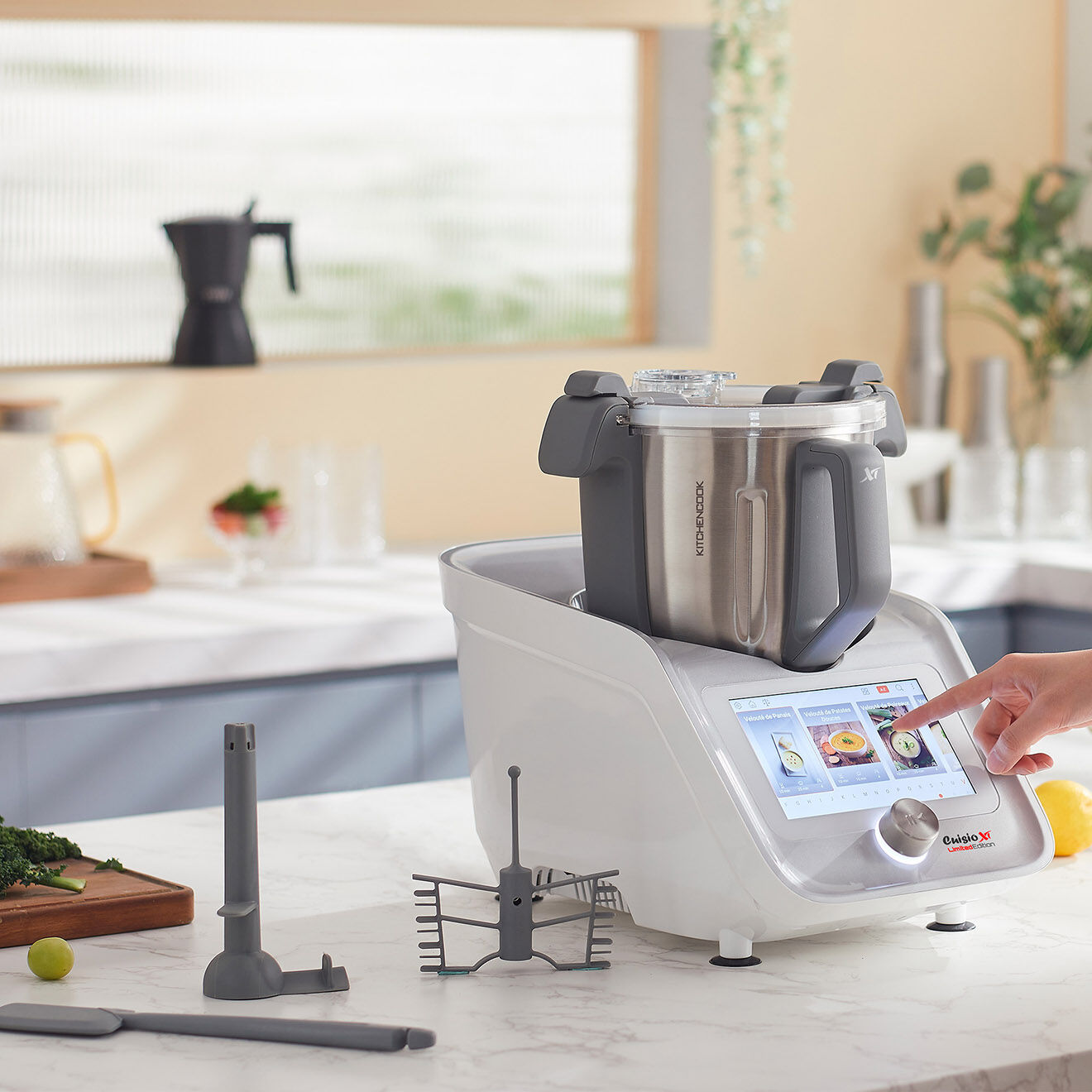 Kitchencook Robot Cuiseur connecté Cuisio multifonction multicolore - 3 L