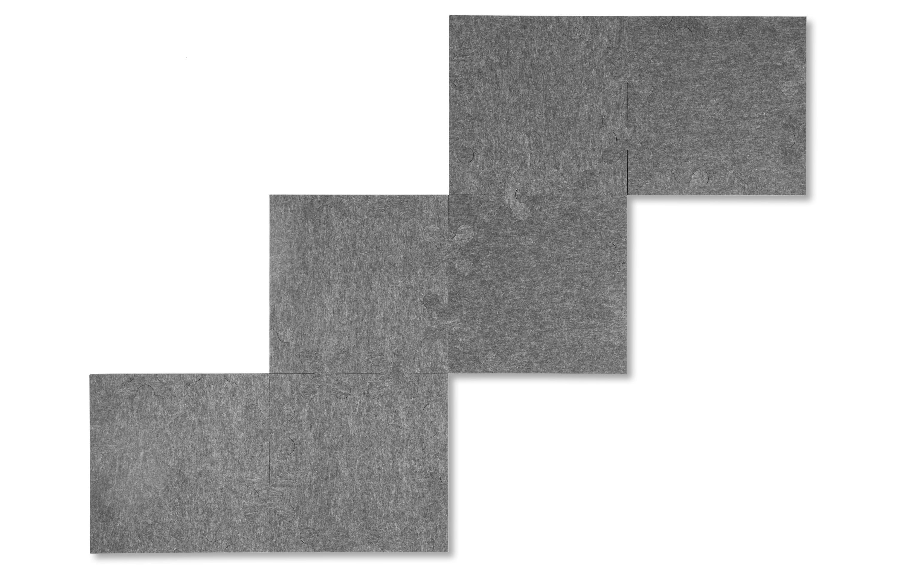Wandfliesen Quadro 40 x 40 cm Grau, 6 PlattenAkustikplatten Quadro
