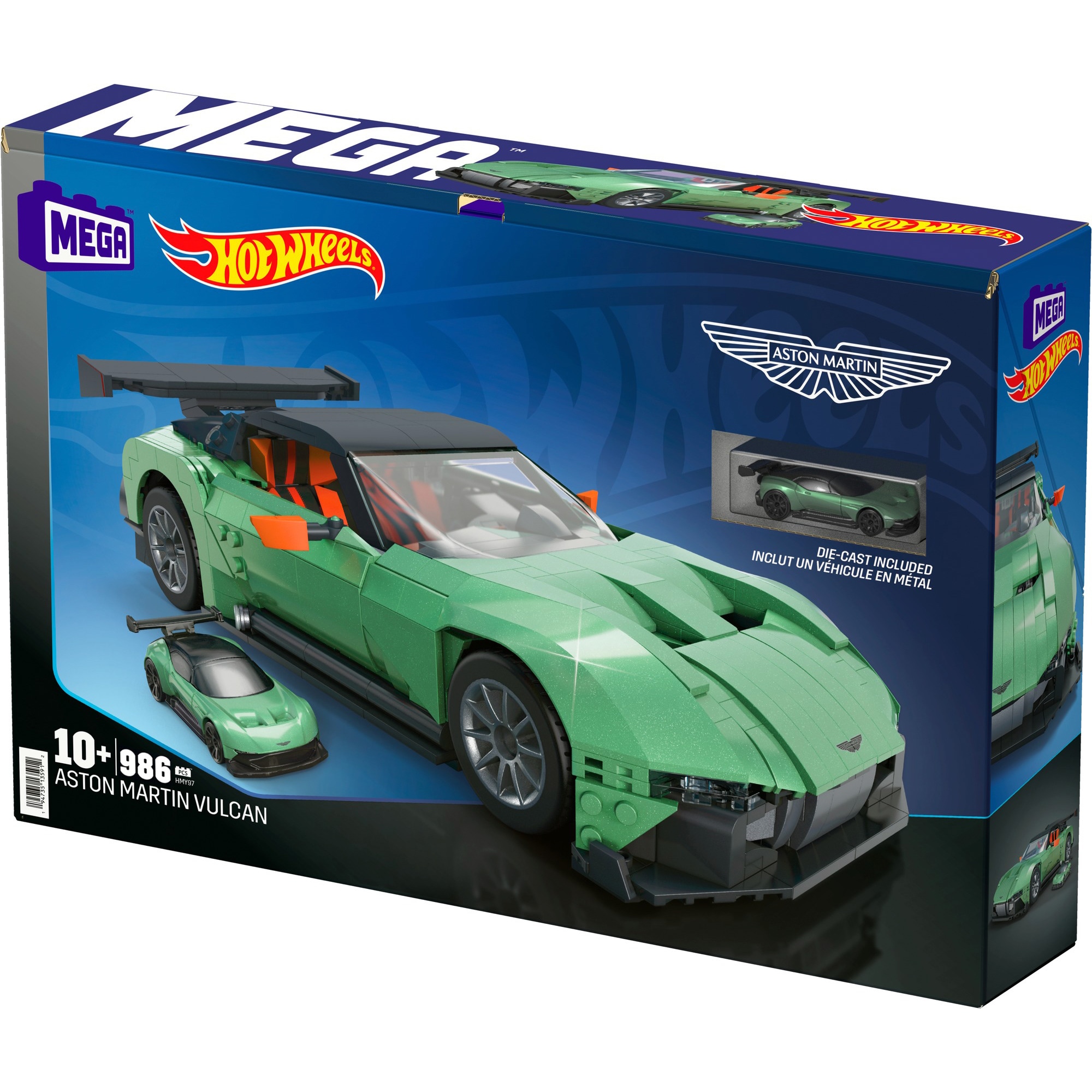 Mattel Konstruktionsspielzeug MEGA Hot Wheels Collector Aston Martin Vulcan