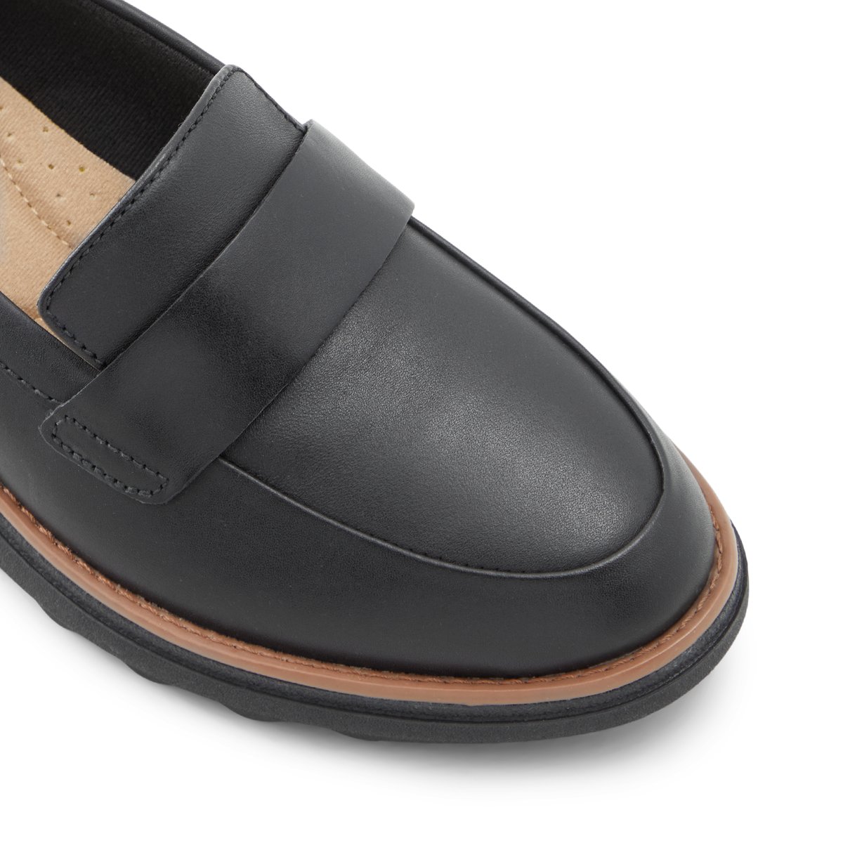 CLARKS-Sharon_graci-Facile à enfiler - Talon compensé - Noir