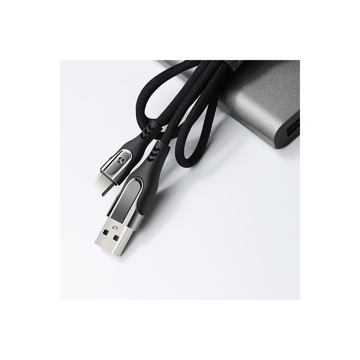 USB-C hurtigladekabel Sort