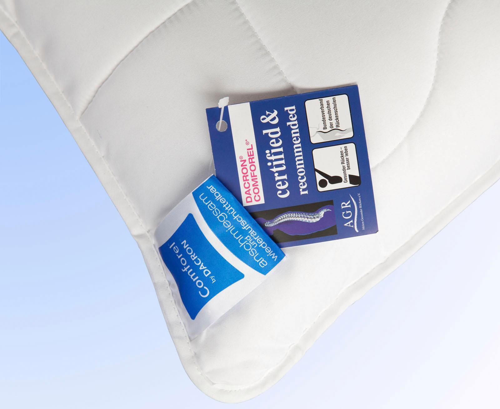 Jekatex Nackenstützkissen »Kissen Basic« Füllung: Microfaser Bezug: Polyester 1 Stk. tlg. Zertifiziert durch die Aktion gesunder Rücken (AGR) e.V.