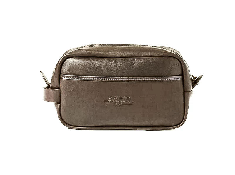 FILSON - TRAVEL KIT LEATHER MARRON