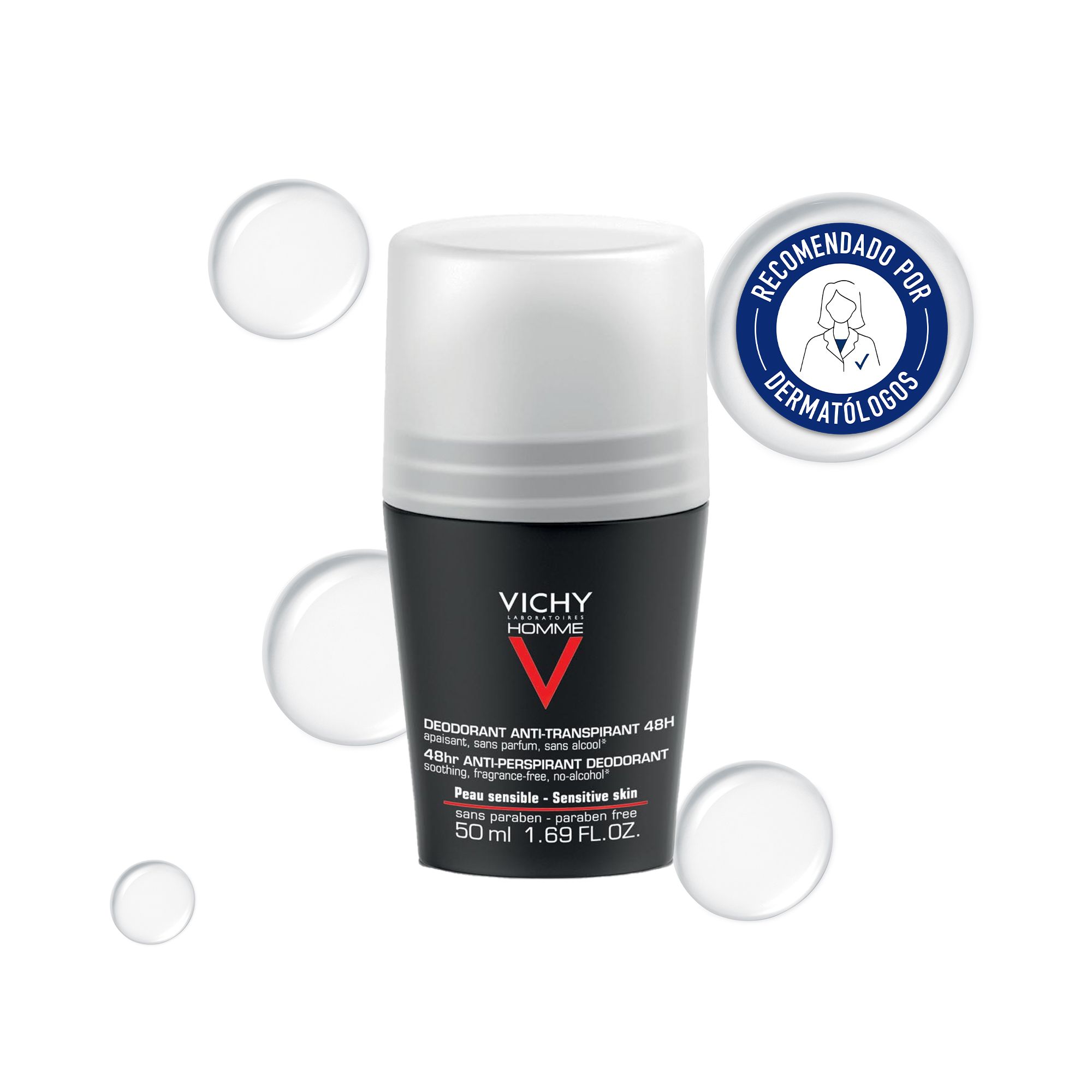 Homme Desodorante Roll On Piel Sensible Desodorantes en roll-on
