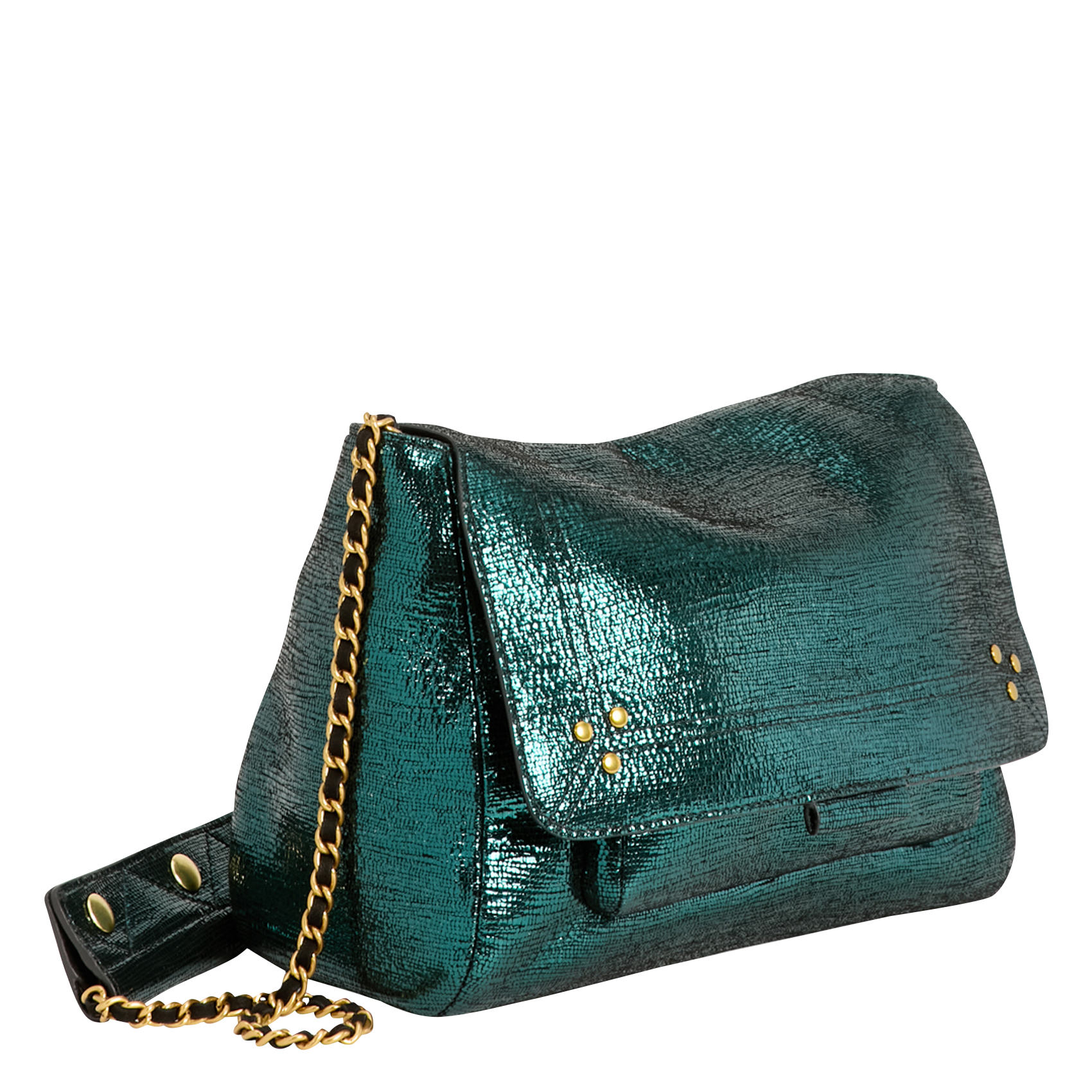 LULU M - Sac besace en cuir | Vert