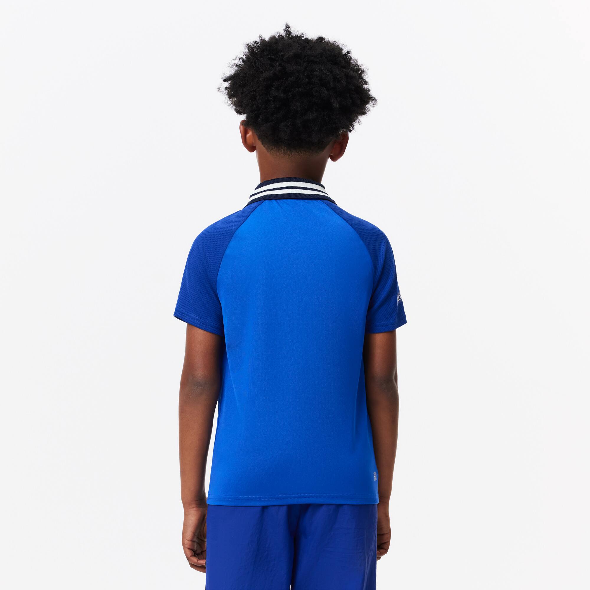 LACOSTE SPORT x Daniil Medvedev Poloshirt aus Jersey Poloshirts - Blau - Lacoste - Jungen