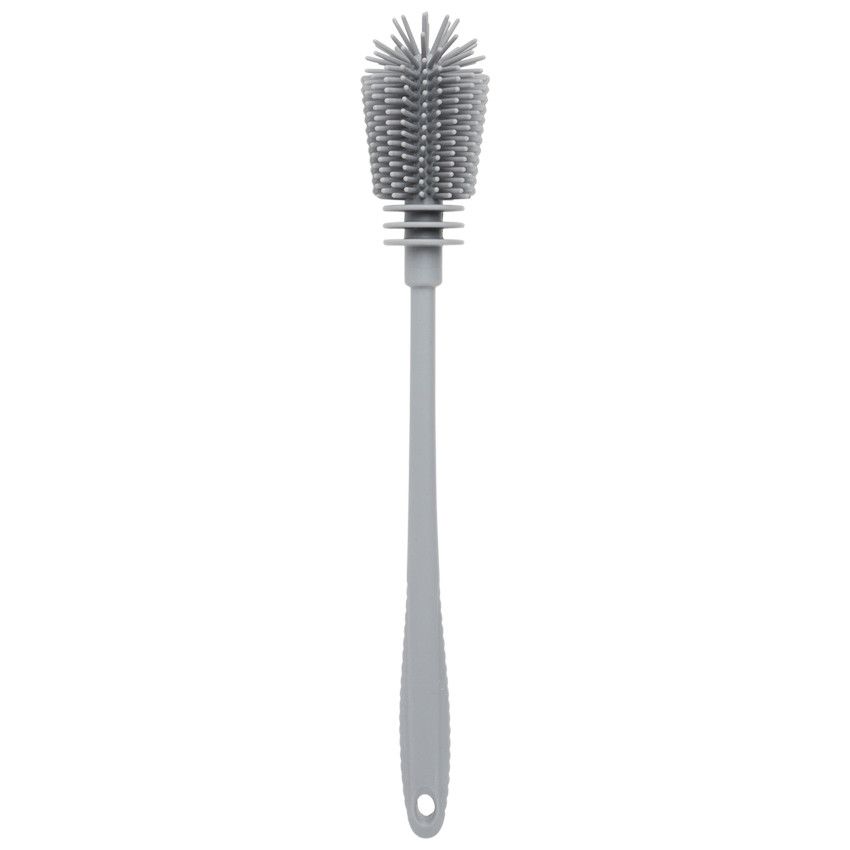 Goupillon en silicone pour biberon - Gris - Ecru