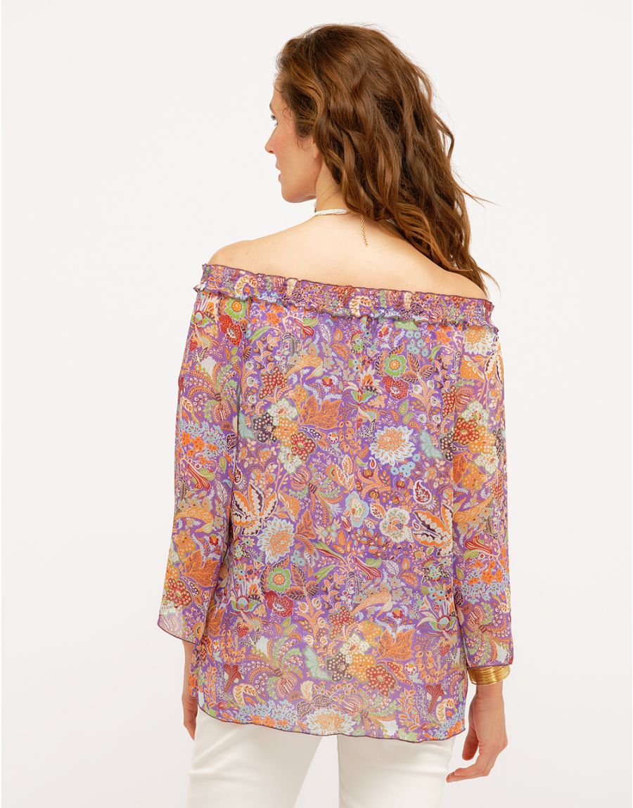 Blouse voile imprimé