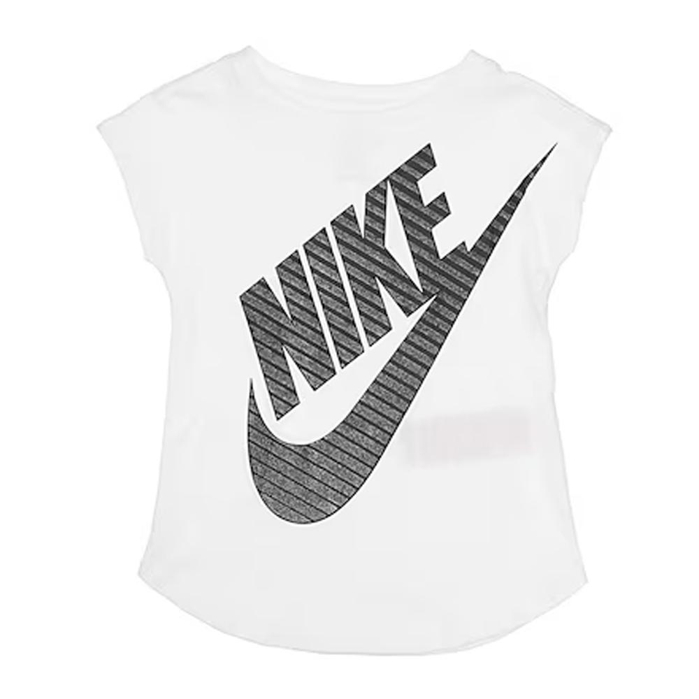 Nike T-shirt Blanc/Noir Fille Nike Nkg