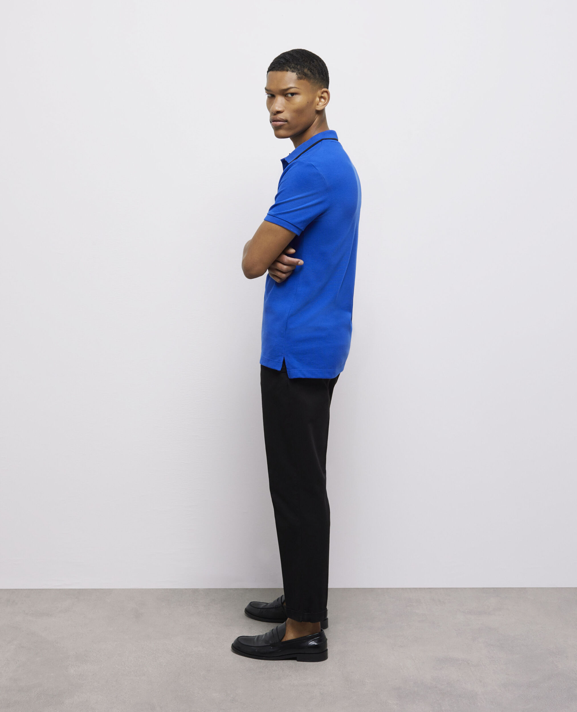 Polo bleu