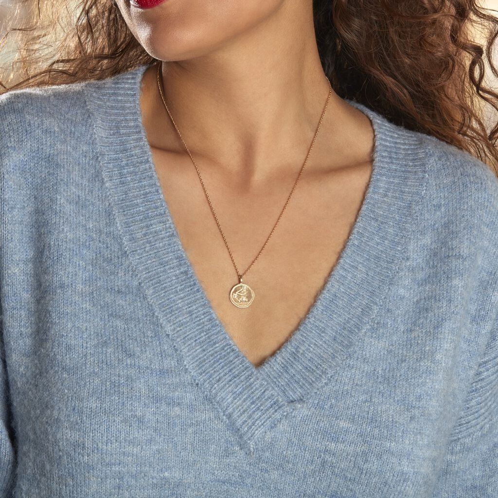 Collier Iago Plaqué Or Oxydes De Zirconium