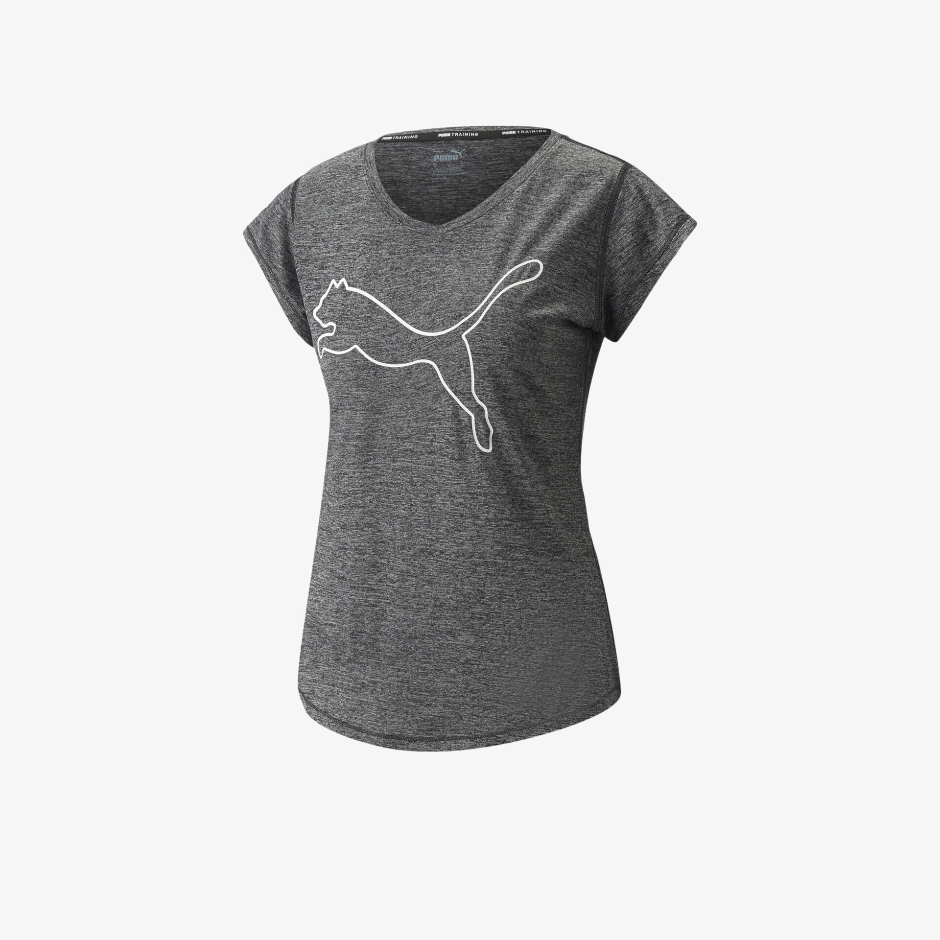 PUMA Train Favorite Heather Cat Damen T-Shirt grau